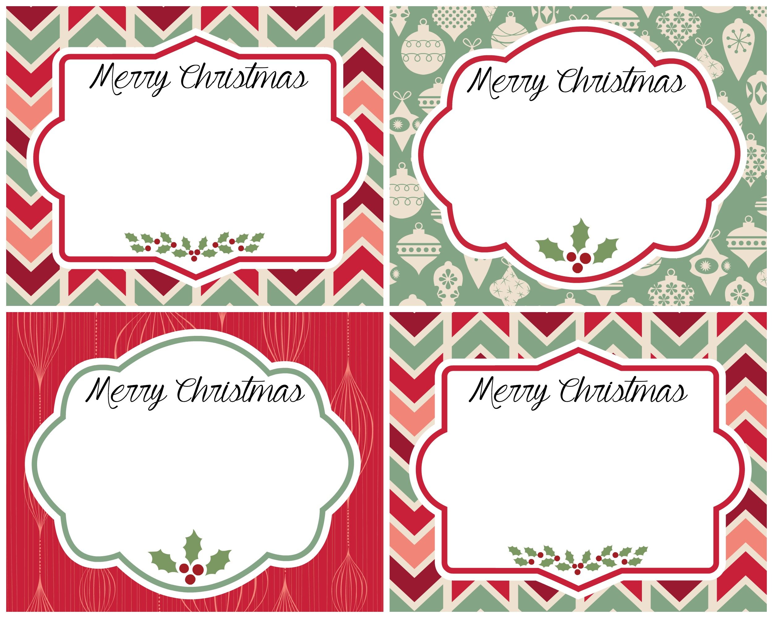Vintage Christmas Gift Tags - Free Printables - Refresh Restyle