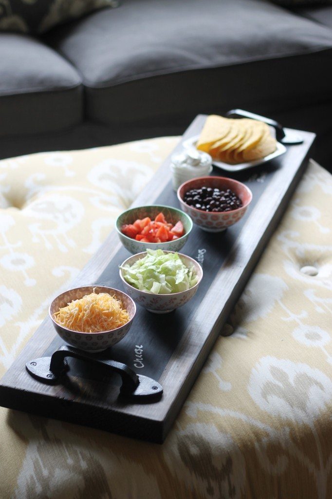 Domestic Superhero - DIY Chalkboard Serving Tray