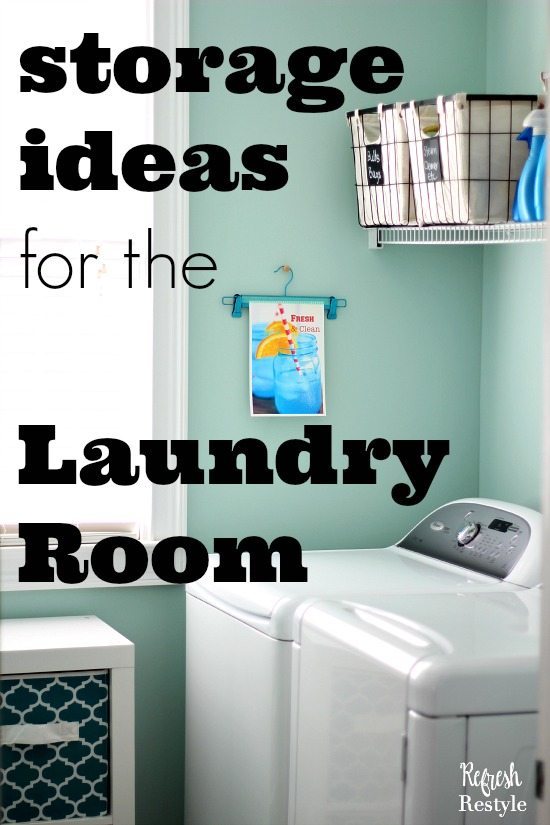 Laundry Room Makeover Storage Container Ideas