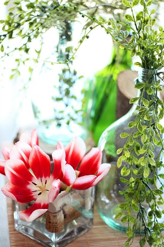 Shop your home for a spring centerpiece! 