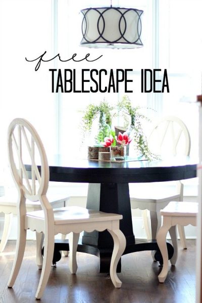 Free Tablescape Idea - Rustic Spring - Refresh Restyle