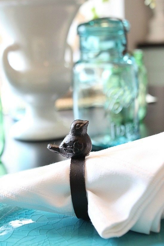 Cute little bird napkin rings