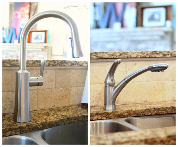 Moen Etch spot resist stainless one-handle high arc pulldown kitchen faucet
