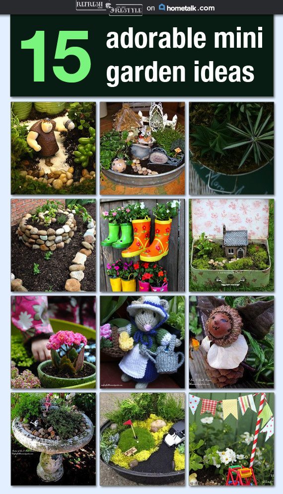 DIY ideas for an enchanting mini garden.