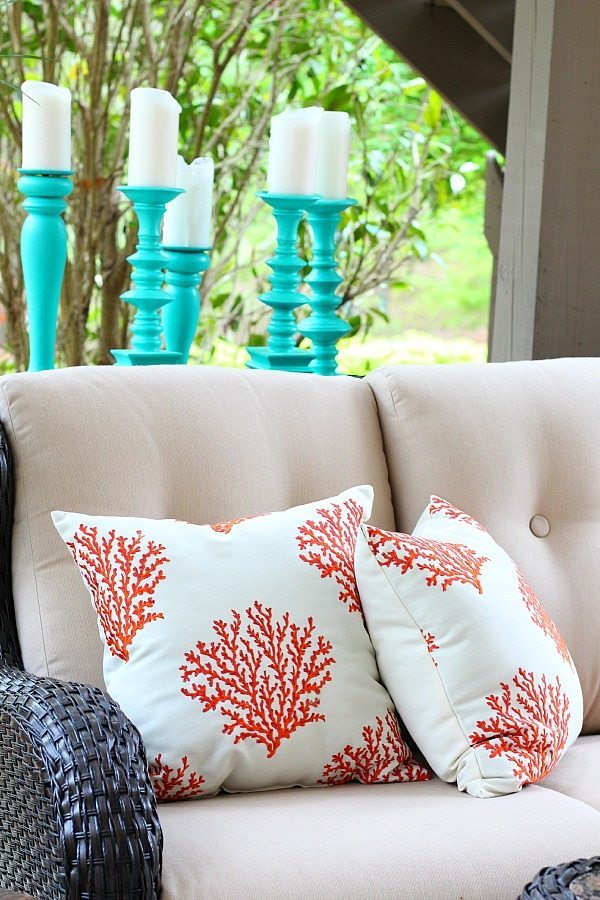 Coral reef pillows for under $14