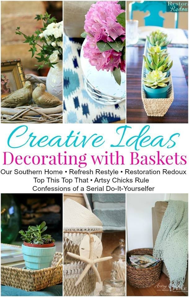 Creative Ideas for using baskets