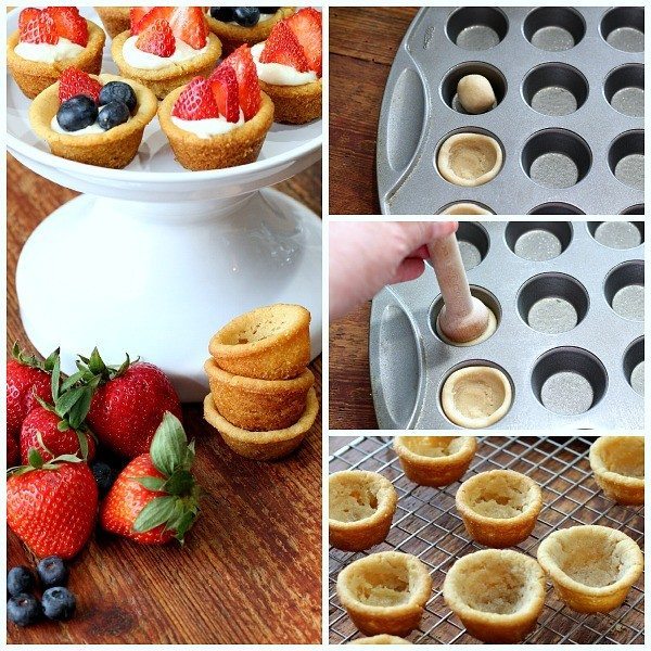 Fruit Filled Cookie Cups #recipe