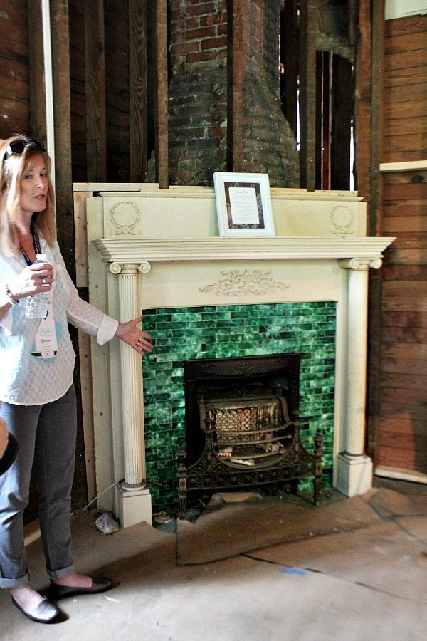 One of the beautiful fireplaces in the Southern Romance Home