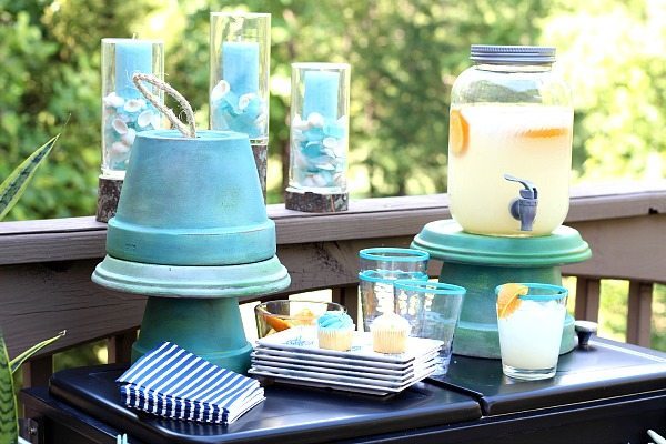 Repurpose clay pots for summer serving pieces