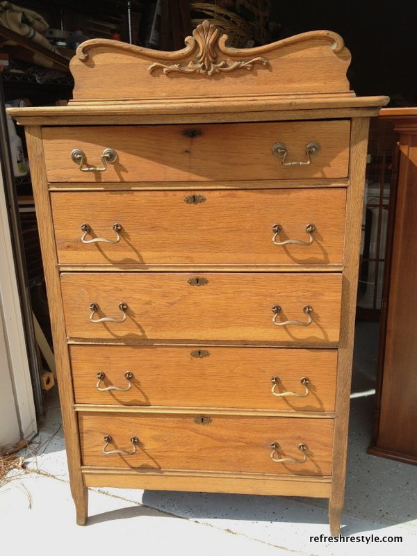 Dresser makeover, remove the back and repurpose, Repurposed Shelf with Krylon Chalky Spray Paint