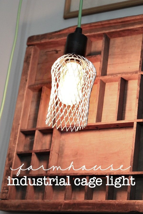 Farmhouse DIY Cage Light