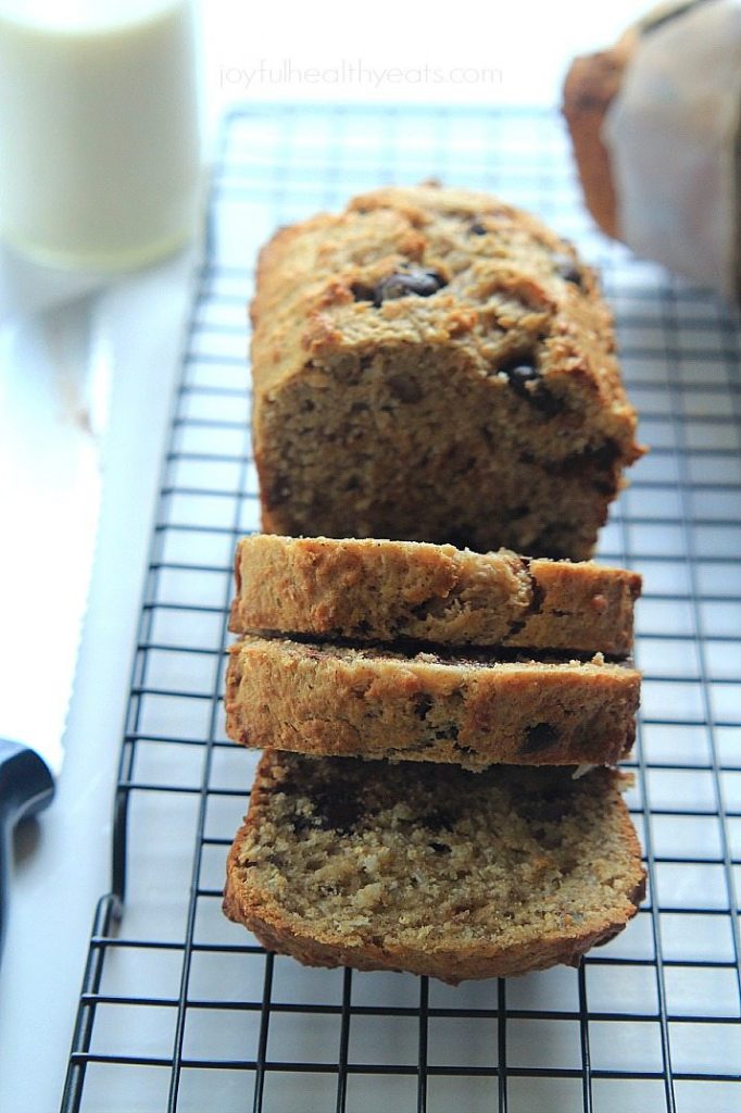 05 - Joyful Healthy Eats - Coconut Pecan Chocolate Chip Banana BRead