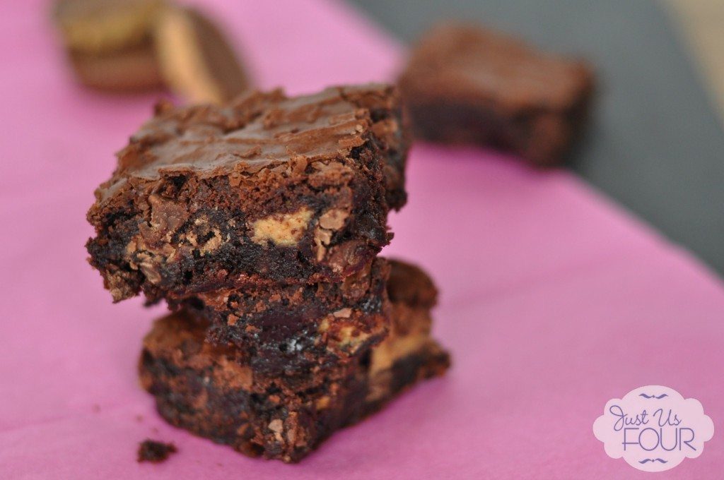 14 - Just Us Four - Peanut Butter Nutella Brownies