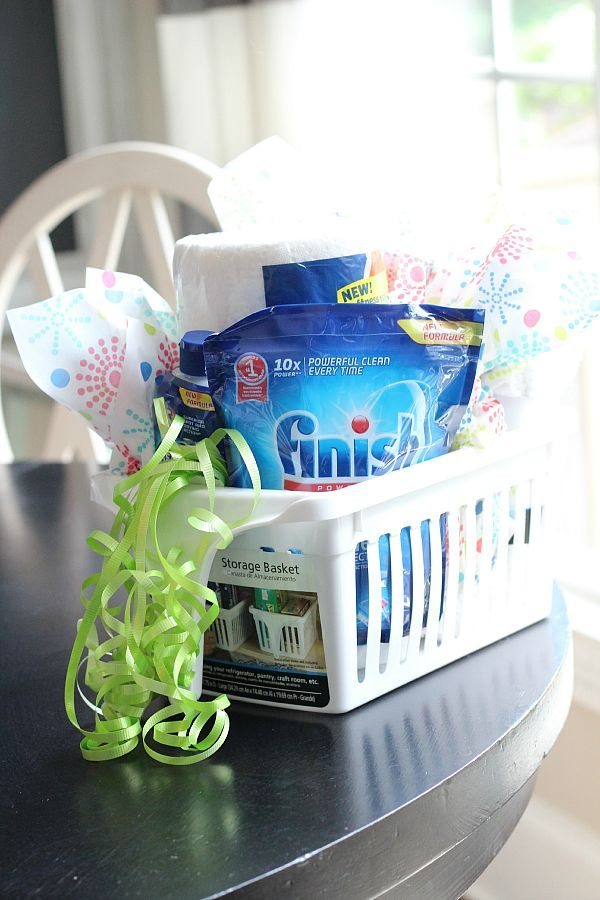 Add ribbon and tissue paper for a cute gift idea  Welcome Home