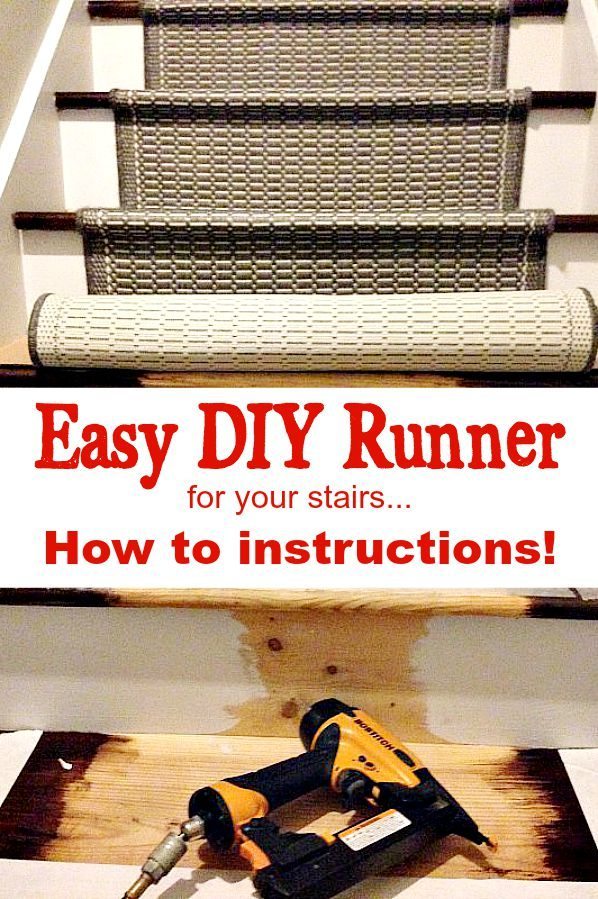Easy instructions for adding a runner to your stairs