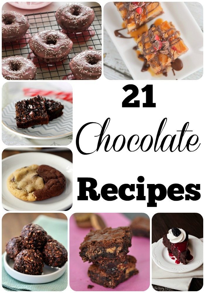 21 Chocolate Recipes - gooey chocolate recipe collection perfect for chocolate lovers