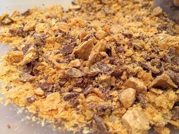 Crushed butterfinger for recipe