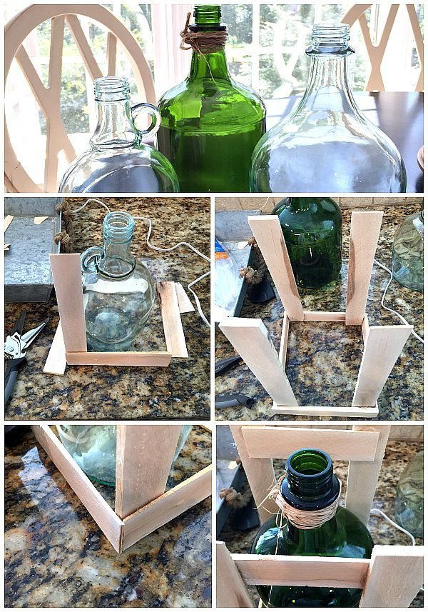 How to Create a Vintage Inspired Demijohn with Crate from RefreshRestyle.com