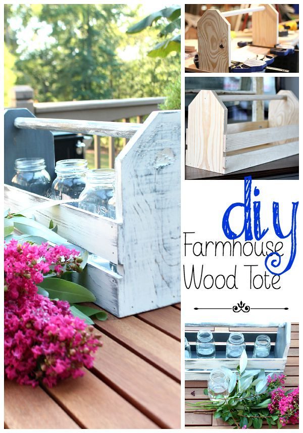 How to make a wood tote, easy DIY