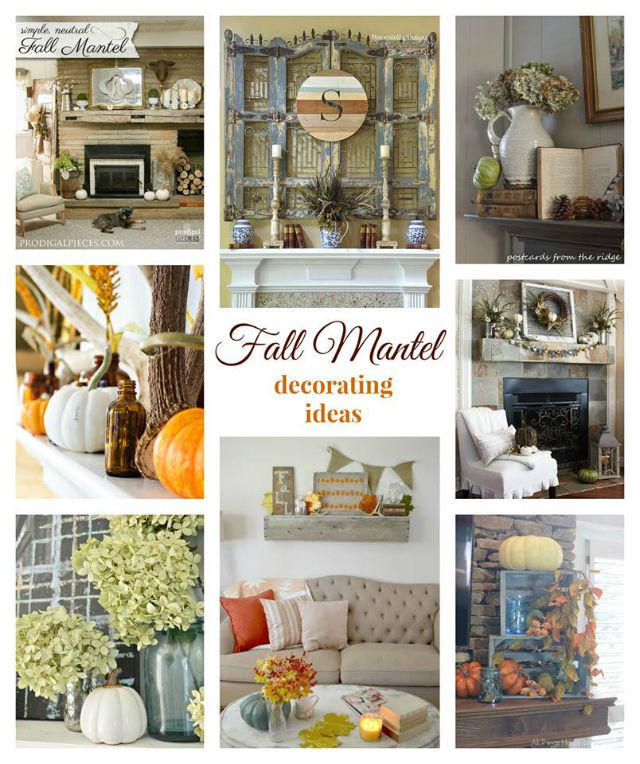 Beautiful fall Mantel ideas, pumpkins, crates, naturals, creative ideas to inspire you refreshrestyle.com