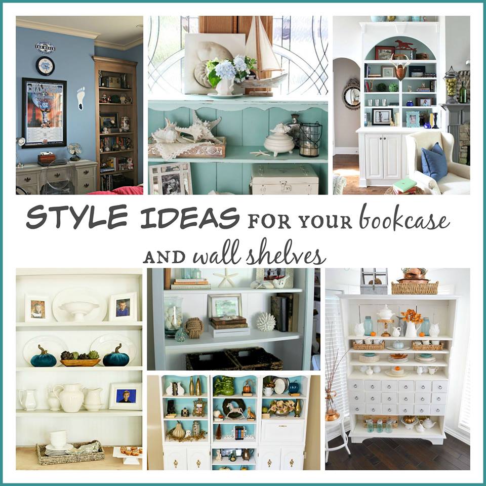 Bookcase and Shelf styling Ideas tons of decor ideas for you to try at refreshrestyle.com