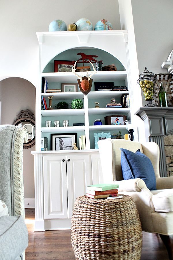 Ideas, tips for styling your bookcase at refreshrestyle.com