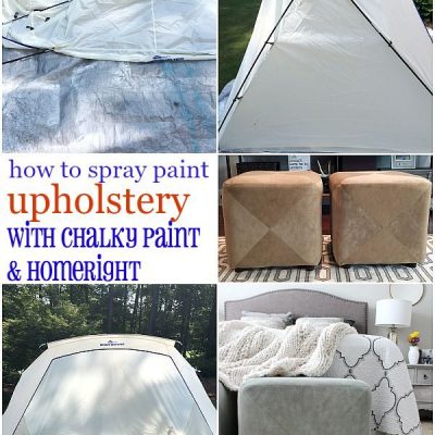 You can spray chalk based paint in a HomeRight spray paint gun see all the details at refreshrestyle.com
