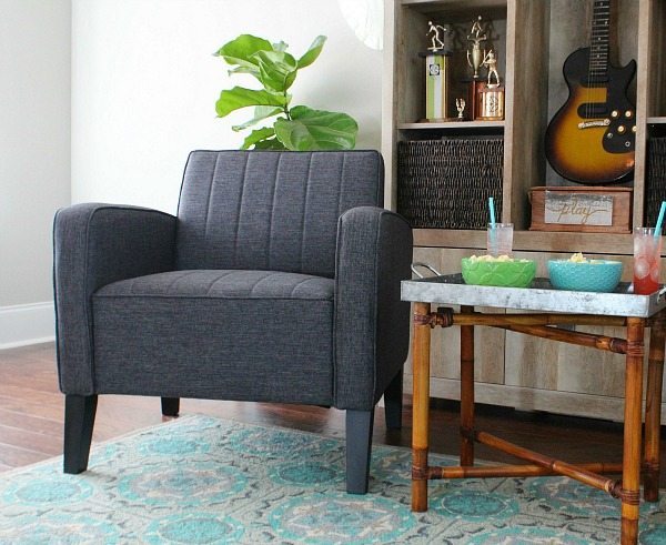 Awesome gray chairs in the basement at refreshrestyle.com