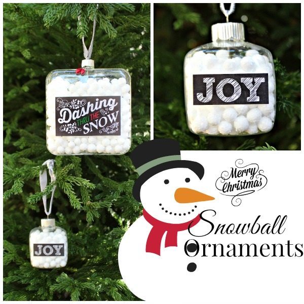 DIY snowman ornaments, great idea for fun handmade ornaments at refreshrestyle.com