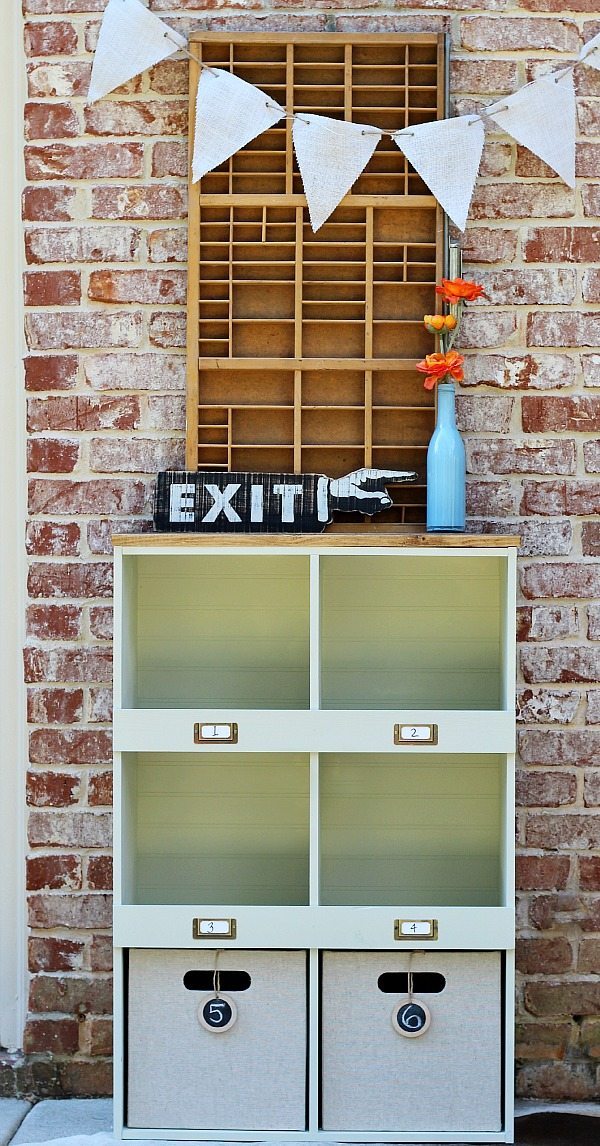 From a laminate storage cube to a farmhouse storage cube at refreshrestyle.com