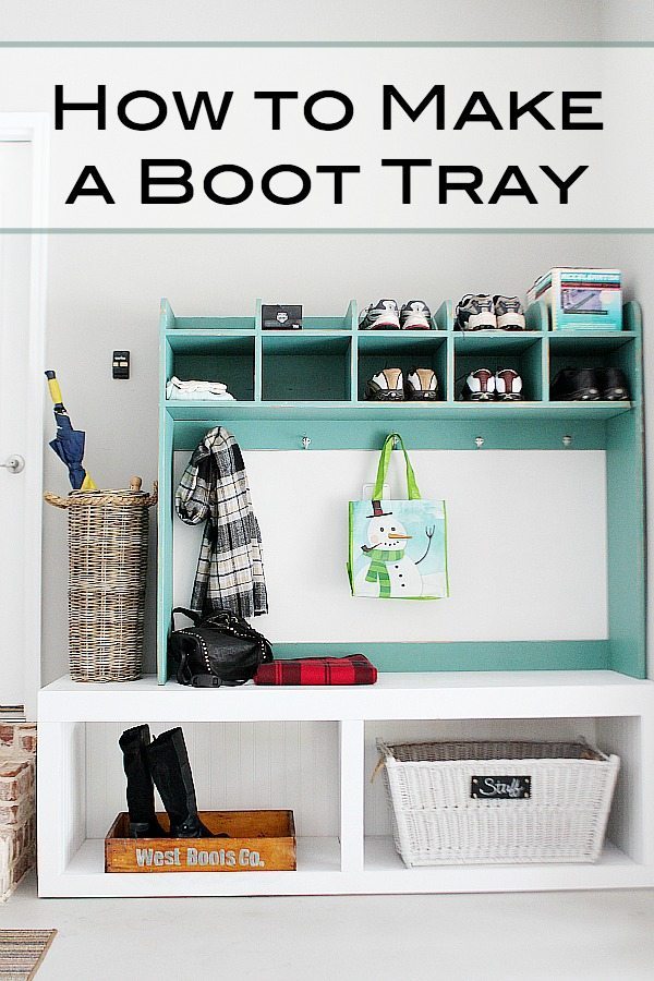 How to Make a Modern DIY Boot Tray from Two Boards