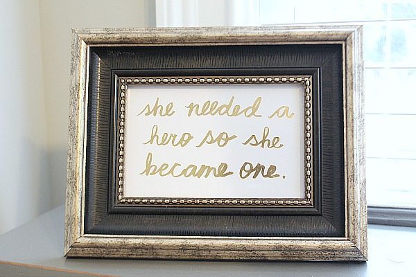 She needed a hero, so she became one. Quote from stationery refreshrestyle.com