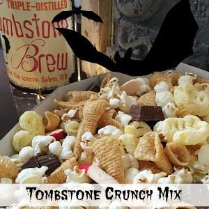 Halloween Treat Recipe Tombstone Crunch Mix