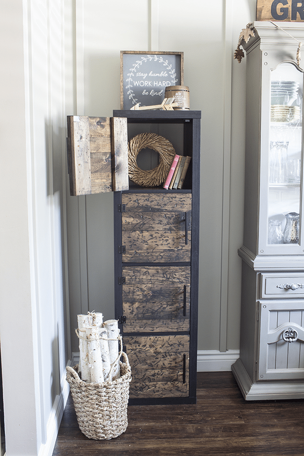 Ikea Hack: DIY Rustic Cube Shelves from AKA Design 