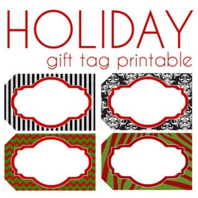 11 Printable Holiday Gift Tags - Refresh Restyle