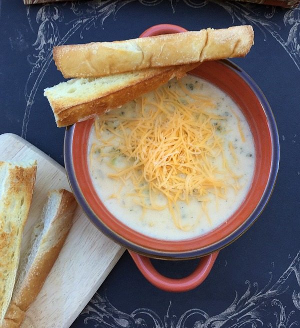 5 Ingredient Broccoli Cheese Soup recipe fast and easy