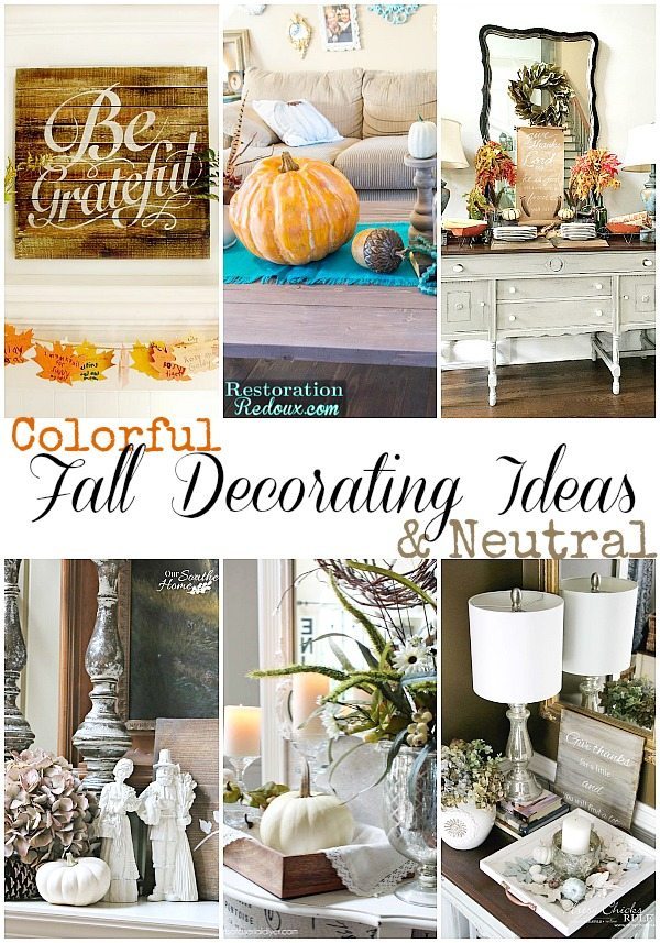 Fall decorating tips for every style, colorful and neutral. Great tips!