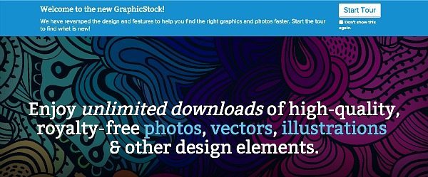 GraphicStock trial for 7 days of free downloads