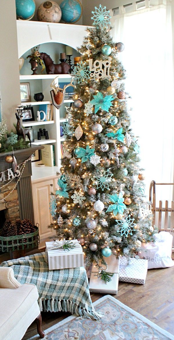 Merry Turquoise Aqua Christmas Tree from Balsam Hill