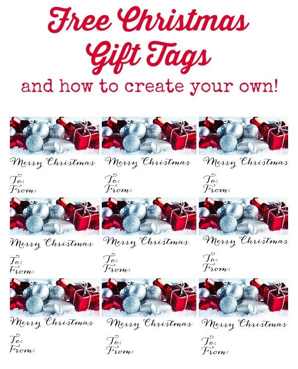 Red and Silver Gift Tags and more! Plus how to make your own with GraphicStock