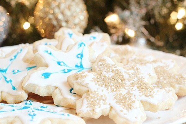 Golden sugar sparkles make perfect cookie gifts for Christmas