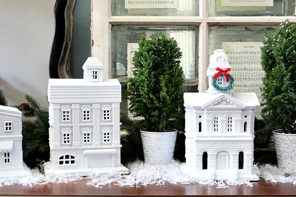 White Christmas village at Refresh restyle