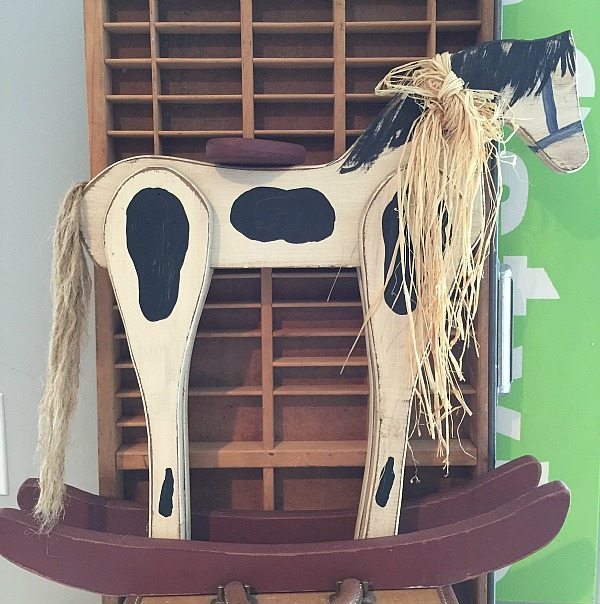 Upcycled sales rocking horse