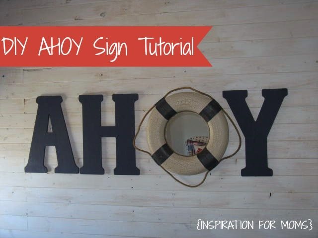 Ahoy+Sign+Tutorial from Inspiration for Mom