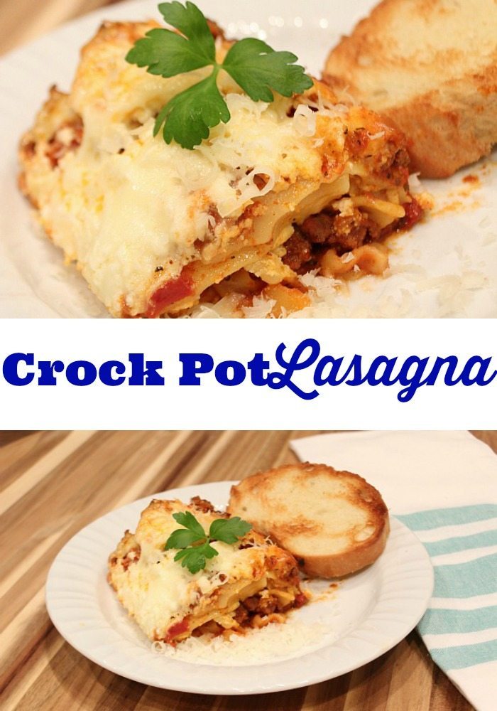 Slow Cooker - Crock Pot Lasagna Recipe - Refresh Restyle