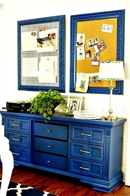 painted blue furniture