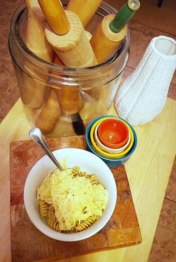 Shredded cheesy Italian chicken perfect for cooking your crock pot