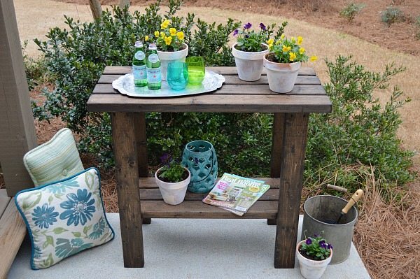 2 X 4 Potting Bench Plan - Create your own for under $15 in no time!
