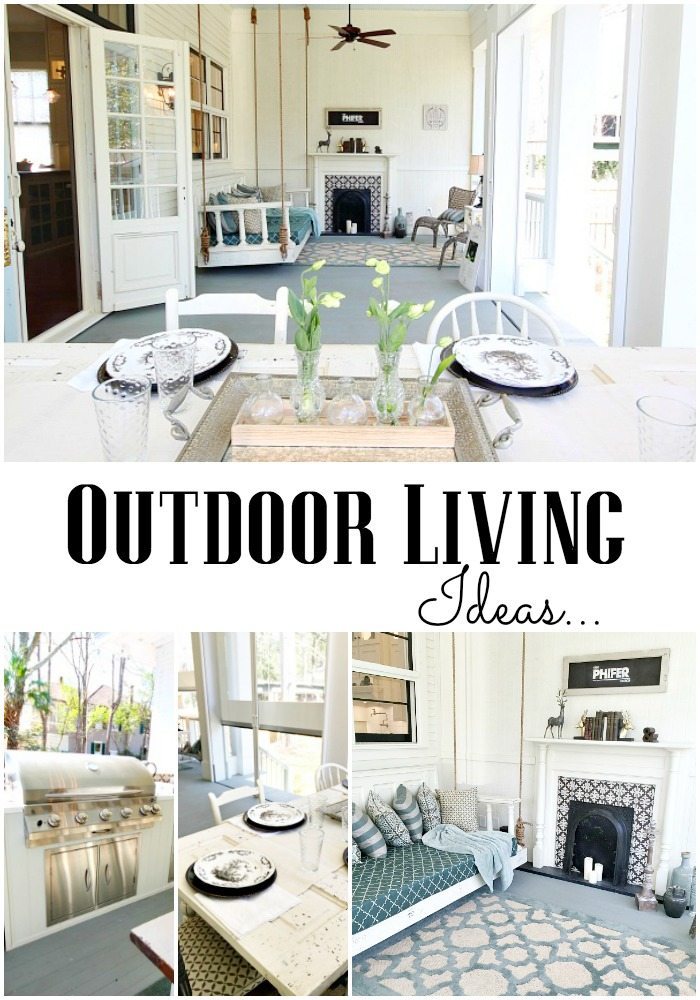 Outdoor Living Ideas at Southern Romance Phantom Screen Idea Home in Mobile Al