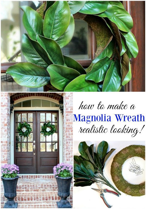How to Make a Magnolia Wreath - Get creative - Ingredients for making a beautiful realistic looking affordable magnolia wreath
